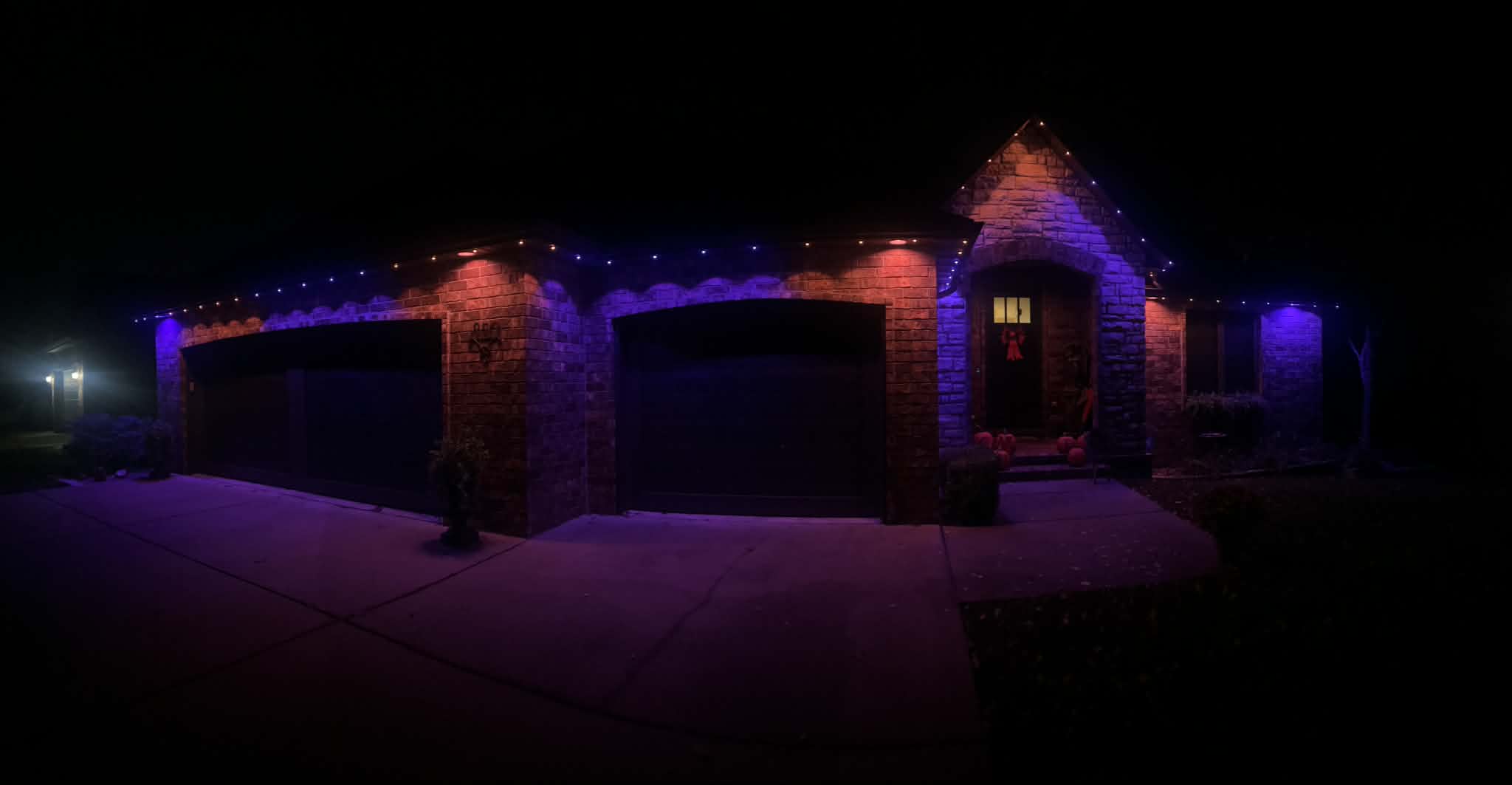Permanent color-changing LED exterior lighting — Branson MO by TF Exterior Group
